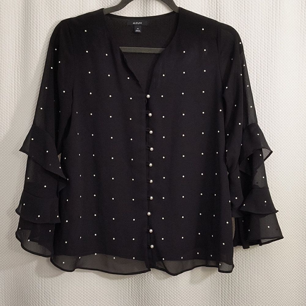 Alfani Sheer Blouse Women's